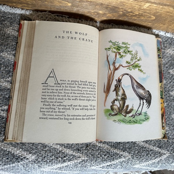 1947 Children's Book Aesop's Fables, Fritz Kredel, Published Grosset & Dunlap - Picture 8 of 16